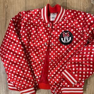Disney Red Polka Dot Jacket with Minnie Character Patch